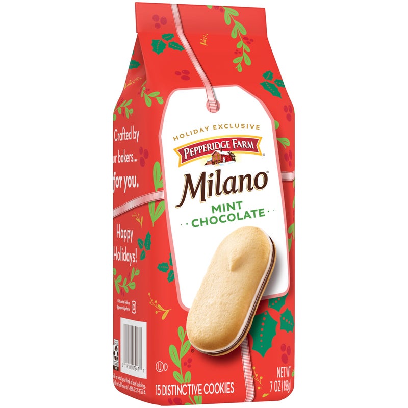Pepperidge Farm Milano Mint Chocolate Cookies, 7 OZ Bag (15 Cookies) - Image 5